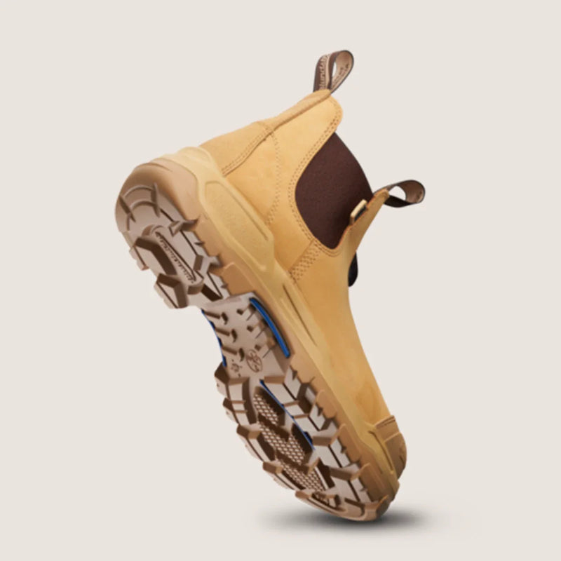 Blundstone 9000 Rotoflex - Rubber Steel Safety - Wheat - Unisex - Elastic Side