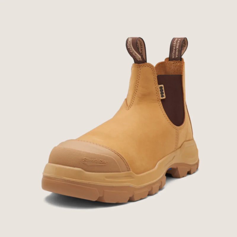 Blundstone 9000 Rotoflex - Rubber Steel Safety - Wheat - Unisex - Elastic Side