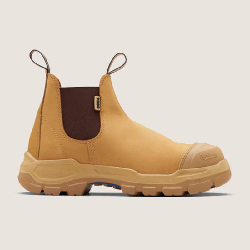 Blundstone 9000 Rotoflex - Rubber Steel Safety - Wheat - Unisex - Elastic Side