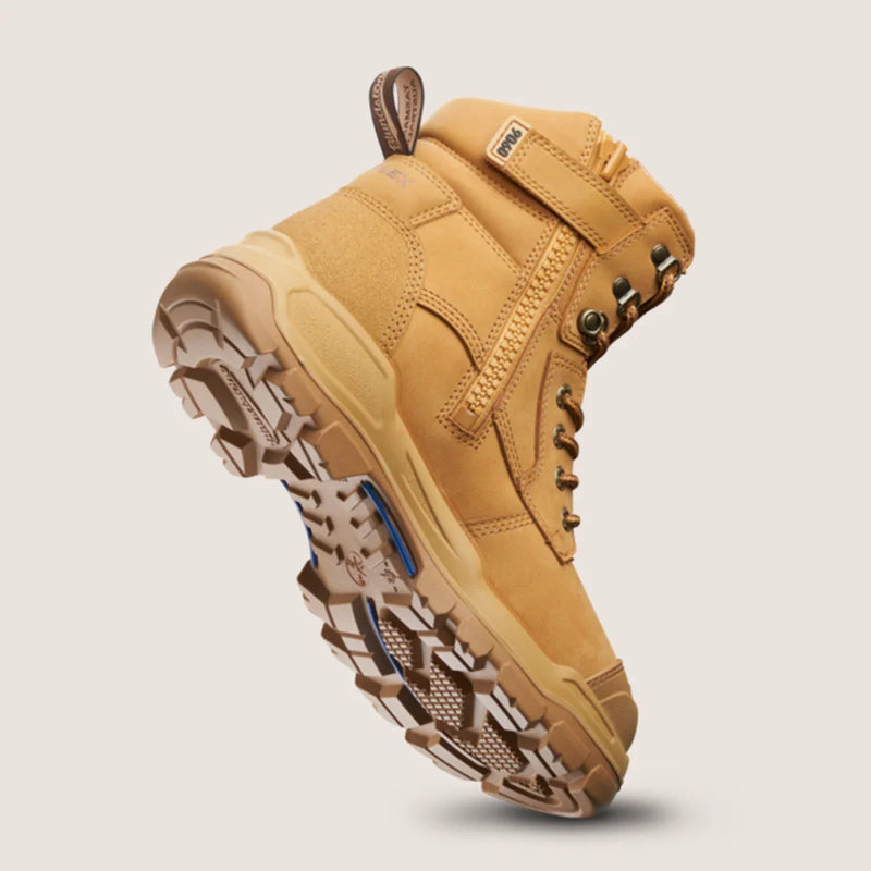 Blundstone 9060 Rotoflex - Rubber Steel Safety - Wheat - Unisex - 150Mm Zip Side