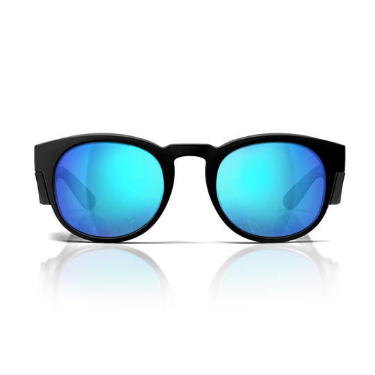 Safe Style CRMBBP100 Cruisers Matte Black Frame/Mirror Blue Polarised Safe StyleSafe Style CRMBBP100 Cruisers Matte Black Frame/Mirror Blue Polarised UV400 Safety Glasses