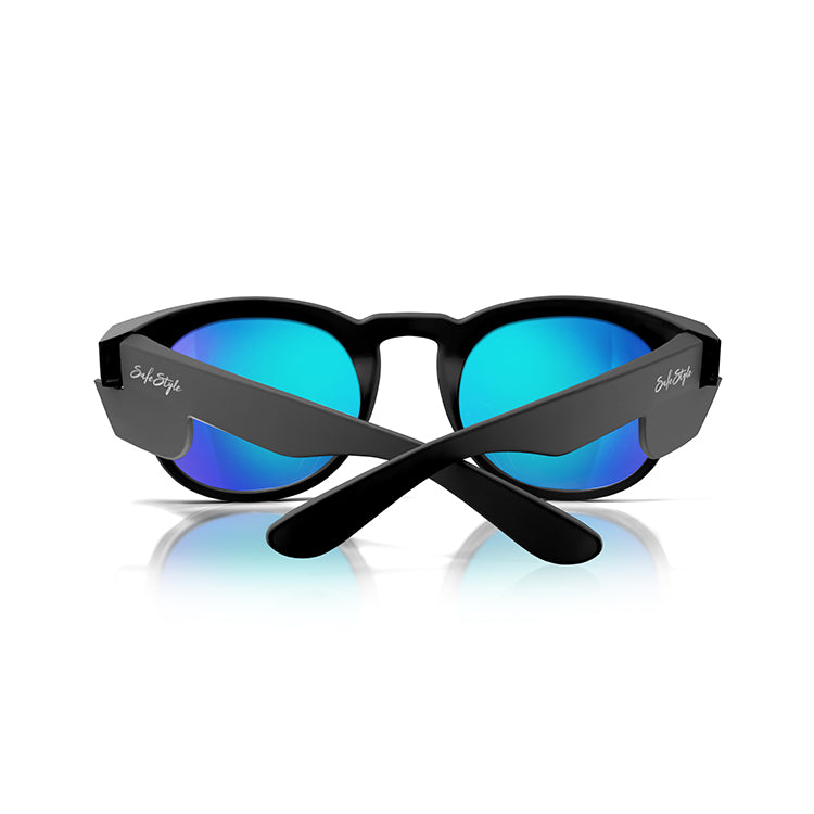 Safe Style CRMBBP100 Cruisers Matte Black Frame/Mirror Blue Polarised Safe StyleSafe Style CRMBBP100 Cruisers Matte Black Frame/Mirror Blue Polarised UV400 Safety Glasses