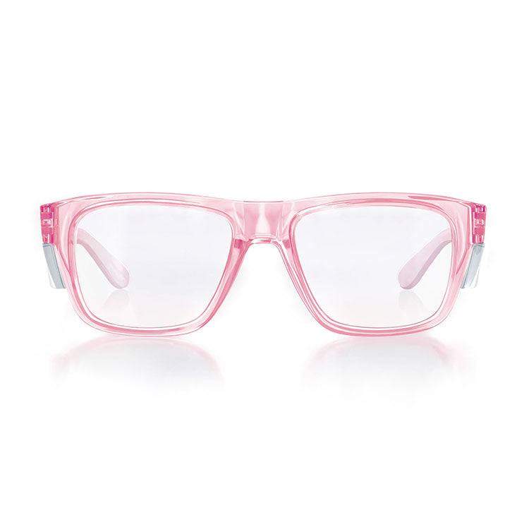 Safe Style FPC100 Fusions Pink Frame Clear Safety Glasses