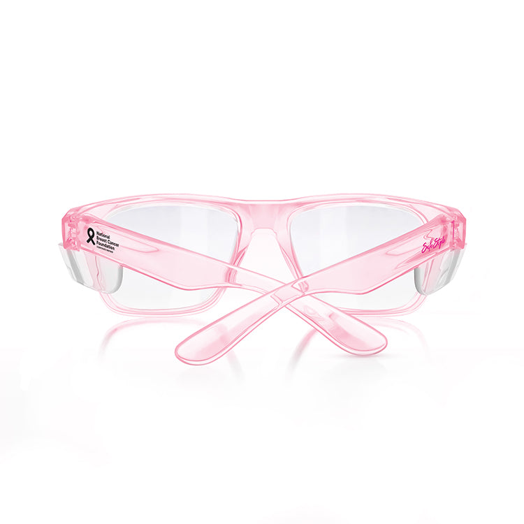 Safe Style FPC100 Fusions Pink Frame Clear Safety Glasses