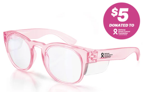 Safe Style CRPC100 Cruisers Pink Frame Clear Safety Glasses